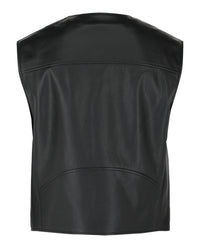 Givenchy Mens Logo Leather Snap Vest