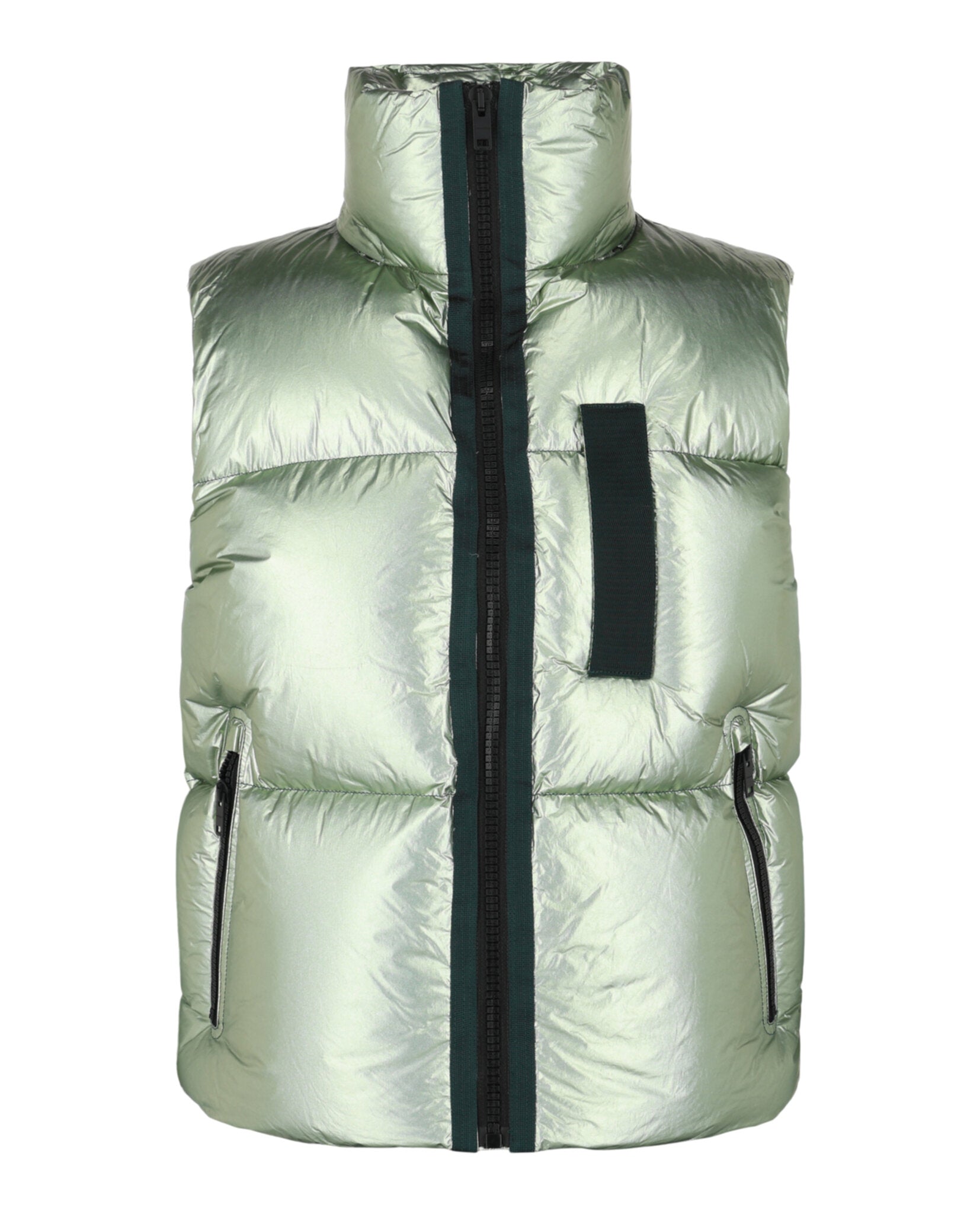 Givenchy Mens Metallic-Finish Down Puffer Vest