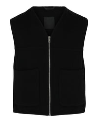 Givenchy Mens Wool-Cashmere Blend Vest