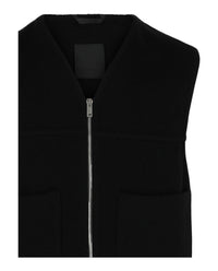 Givenchy Mens Wool-Cashmere Blend Vest