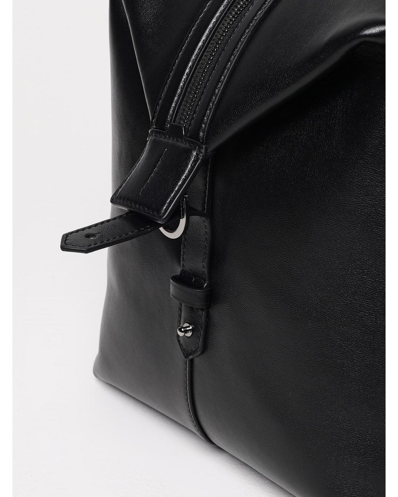 Dolce & Gabbana Leather Travel Duffel Bag Men Black