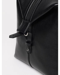 Dolce & Gabbana Leather Travel Duffel Bag Men Black