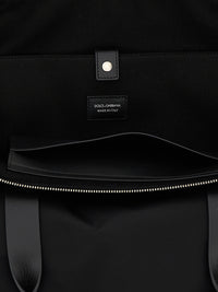 Dolce & Gabbana Men Media Logo Patch Shopping Bag