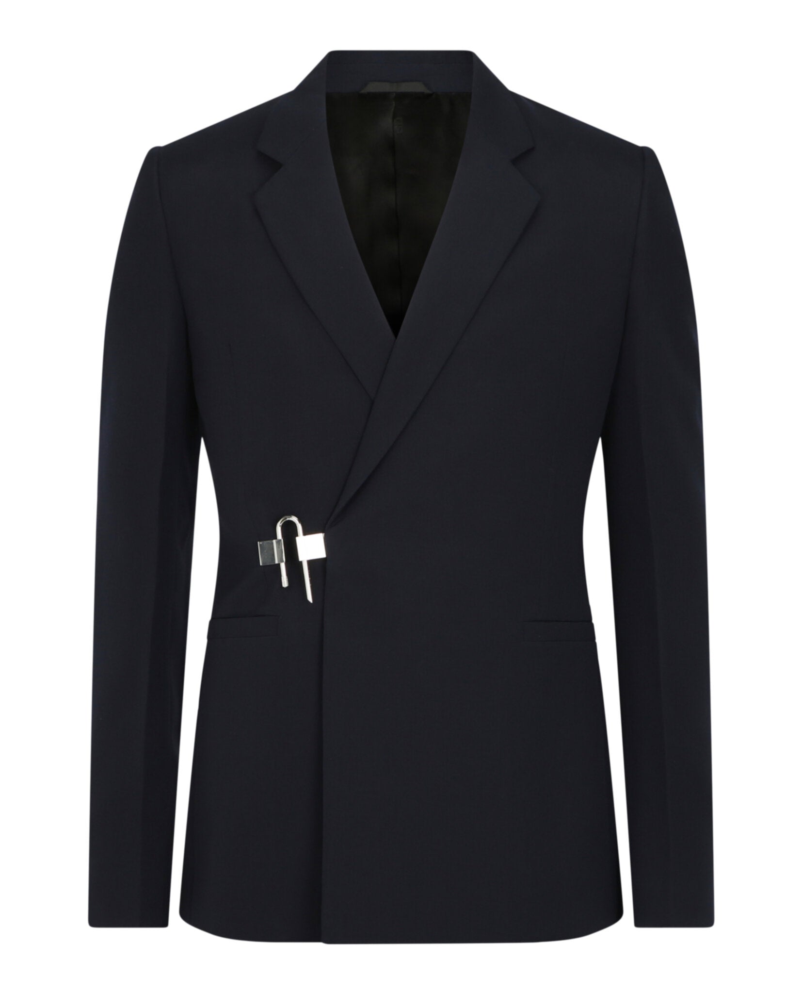 Givenchy Givenchy Mens Slim Fit Jacket in Wool with U-Lock Buckle
