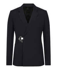 Givenchy Givenchy Mens Slim Fit Jacket in Wool with U-Lock Buckle