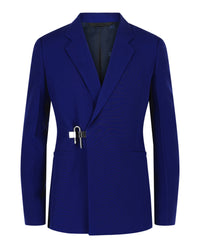Givenchy Mens Slim Fit U-Lock Blazer In Wool