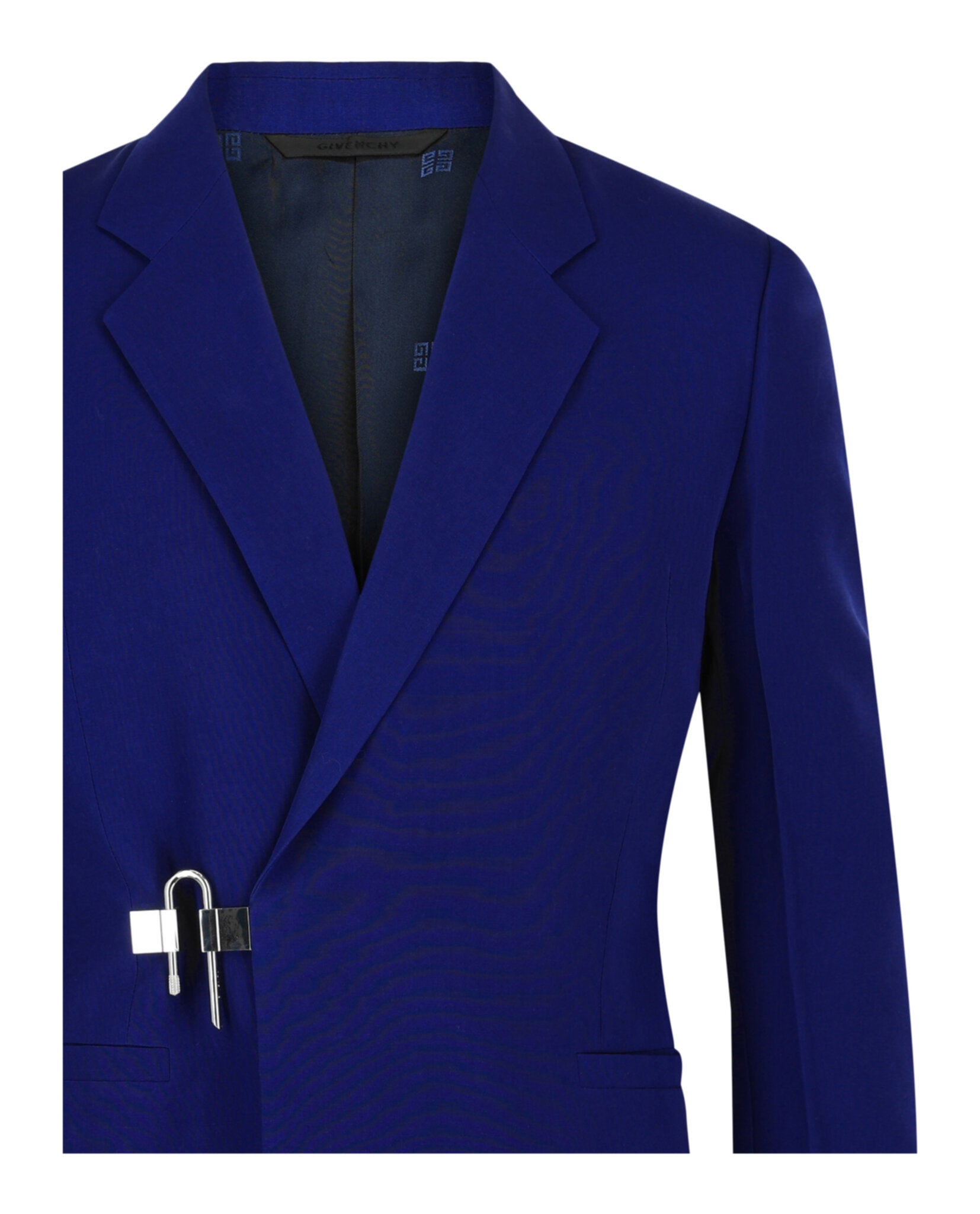 Givenchy Mens Slim Fit U-Lock Blazer In Wool