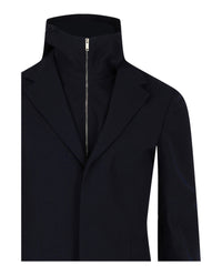 Givenchy Mens Single-Breasted Layered Hooded Vest Set