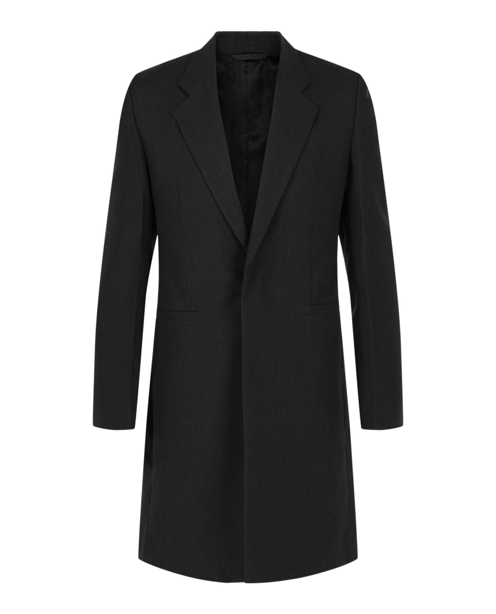 Givenchy Mens Slim Fit Single-Breasted Coat
