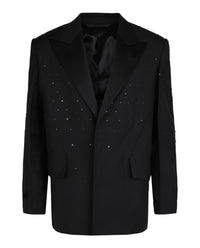 Givenchy Mens Studded Single-Breasted Blazer