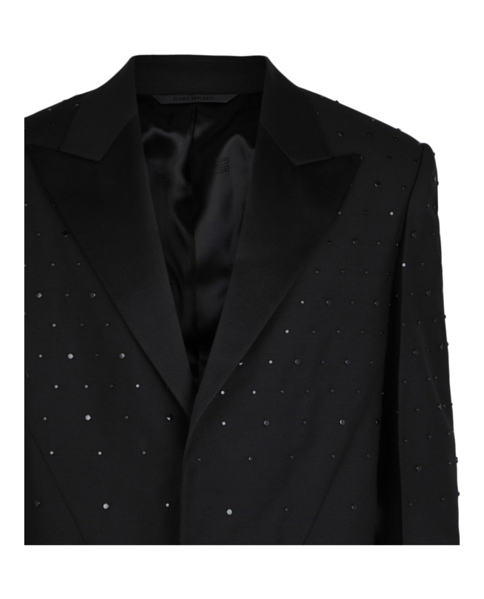 Givenchy Mens Studded Single-Breasted Blazer