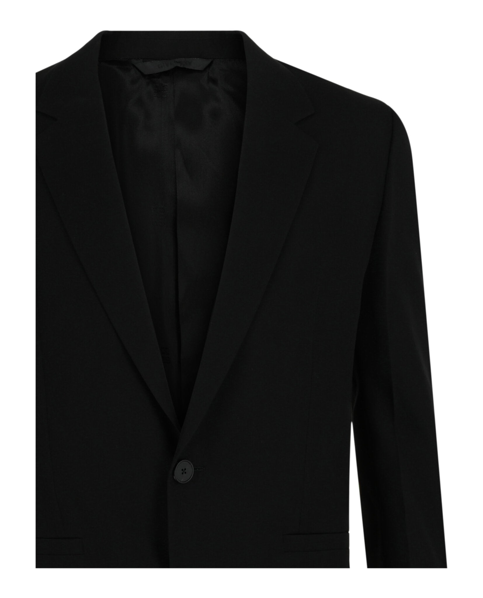 Givenchy Mens Slim Fit Single-Breasted Wool Blazer