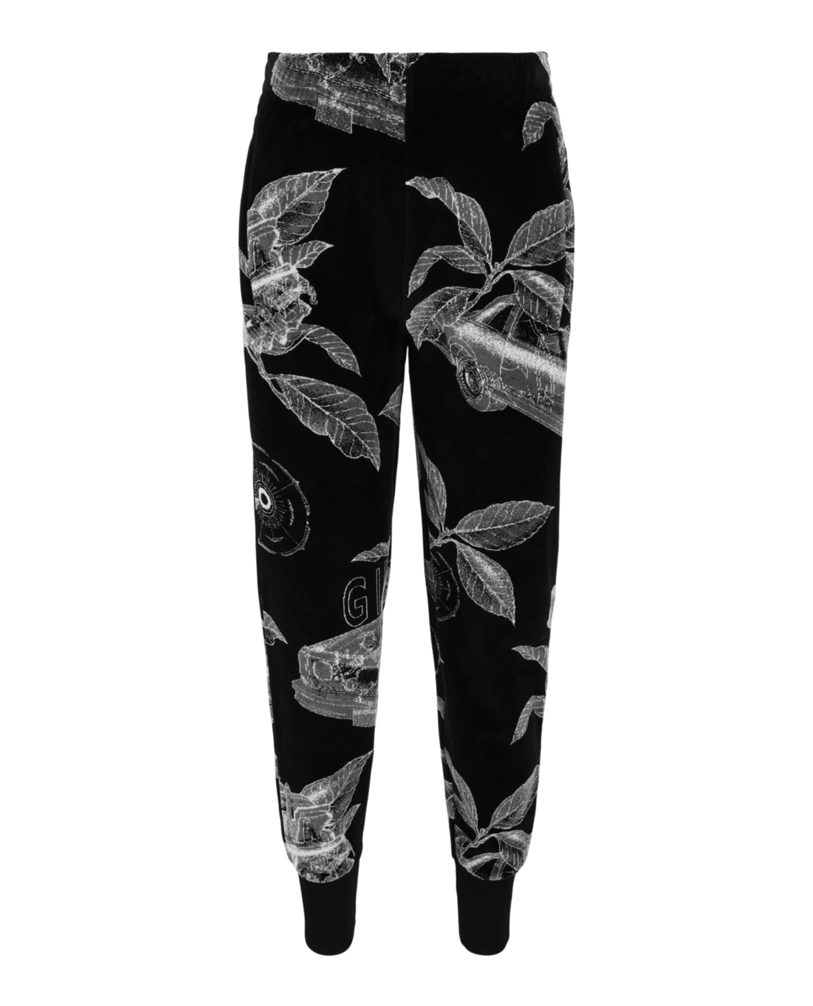 Givenchy Givenchy Mens Slim Fit Floral Schematics Trackpants