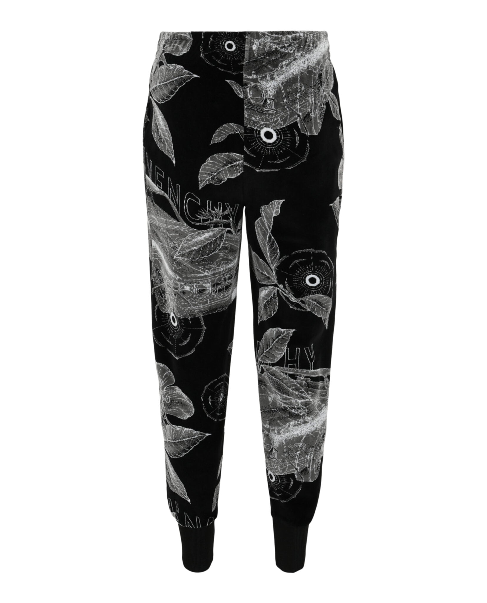 Givenchy Givenchy Mens Slim Fit Floral Schematics Trackpants