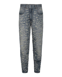 Givenchy Mens Destroyed Skinny Jeans