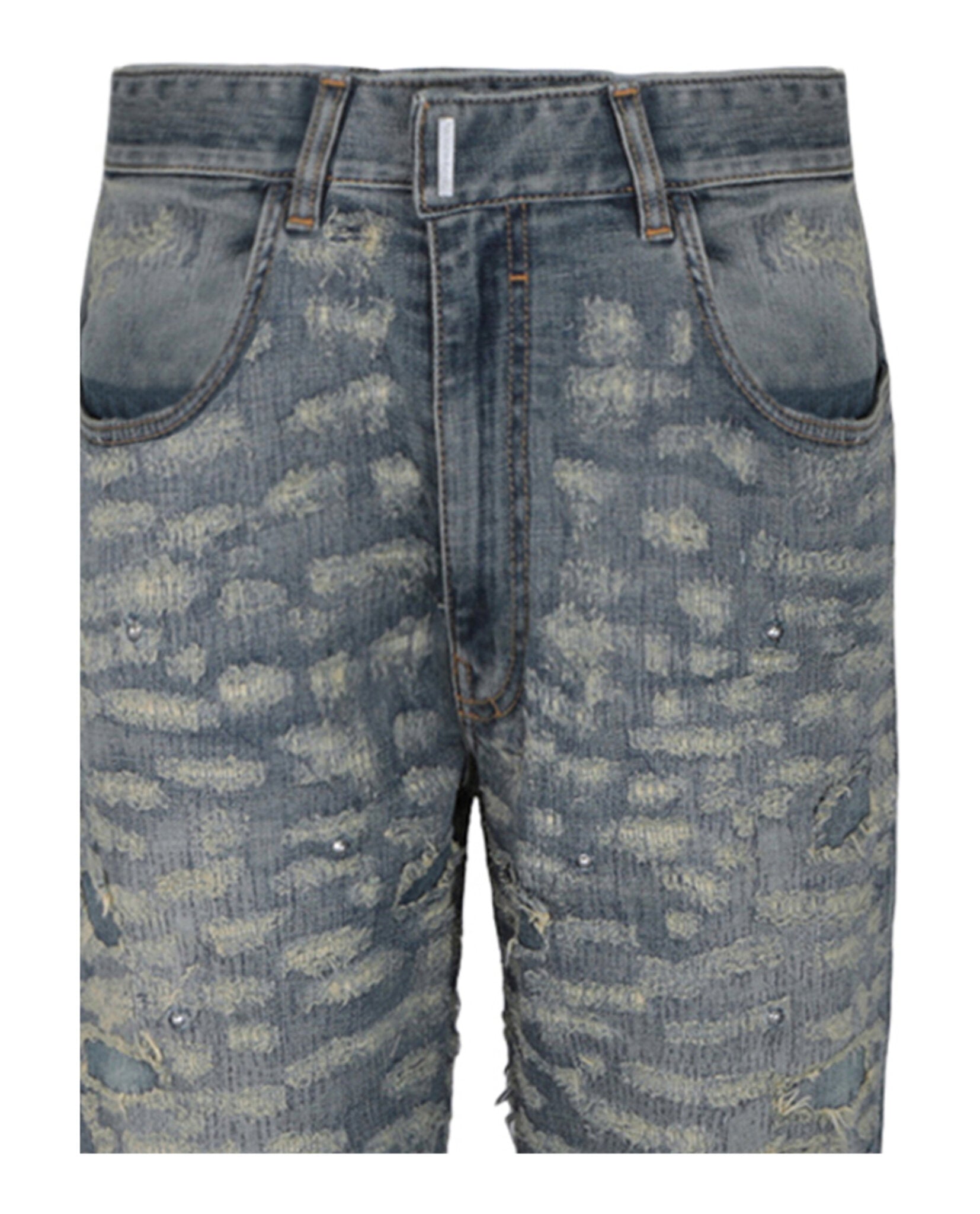 Givenchy Mens Destroyed Skinny Jeans