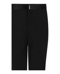 Givenchy Givenchy Mens Classic Fit Trousers With Satin Belt