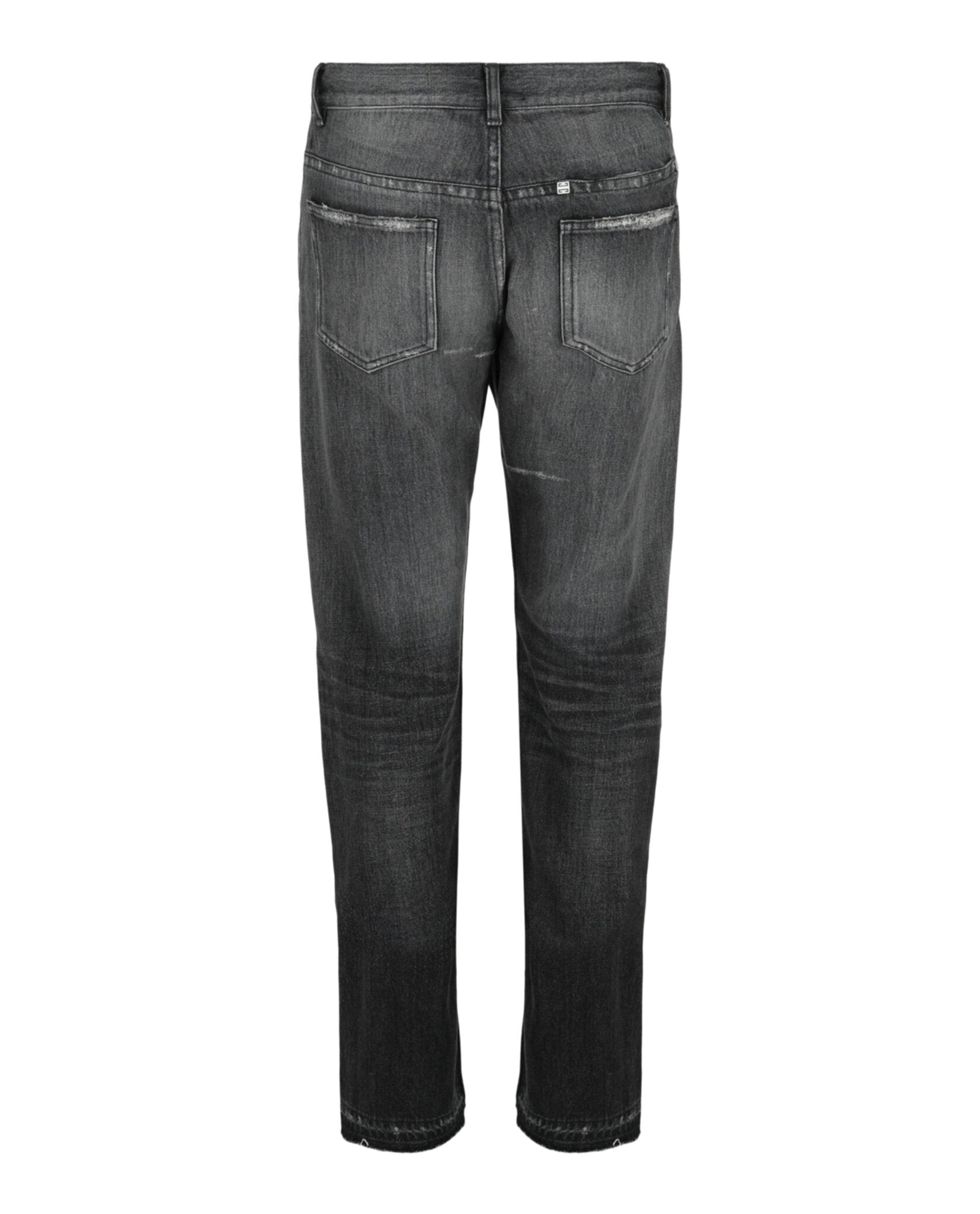 Givenchy Mens Distressed Straight-Leg Jeans