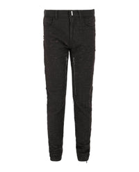 Givenchy Mens Distressed Denim Jeans Dark Brown