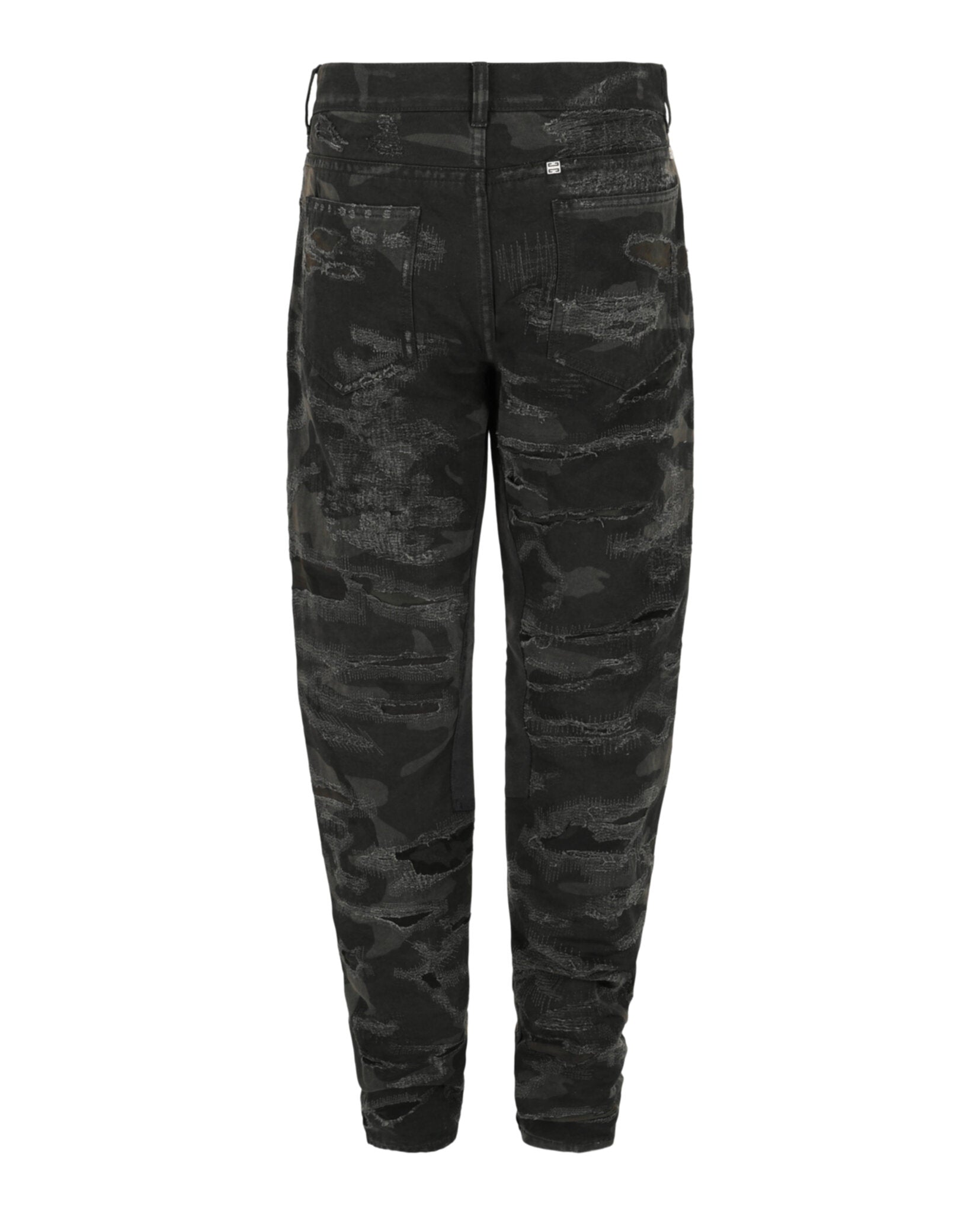 Givenchy Mens Slim-Fit Distressed Jeans