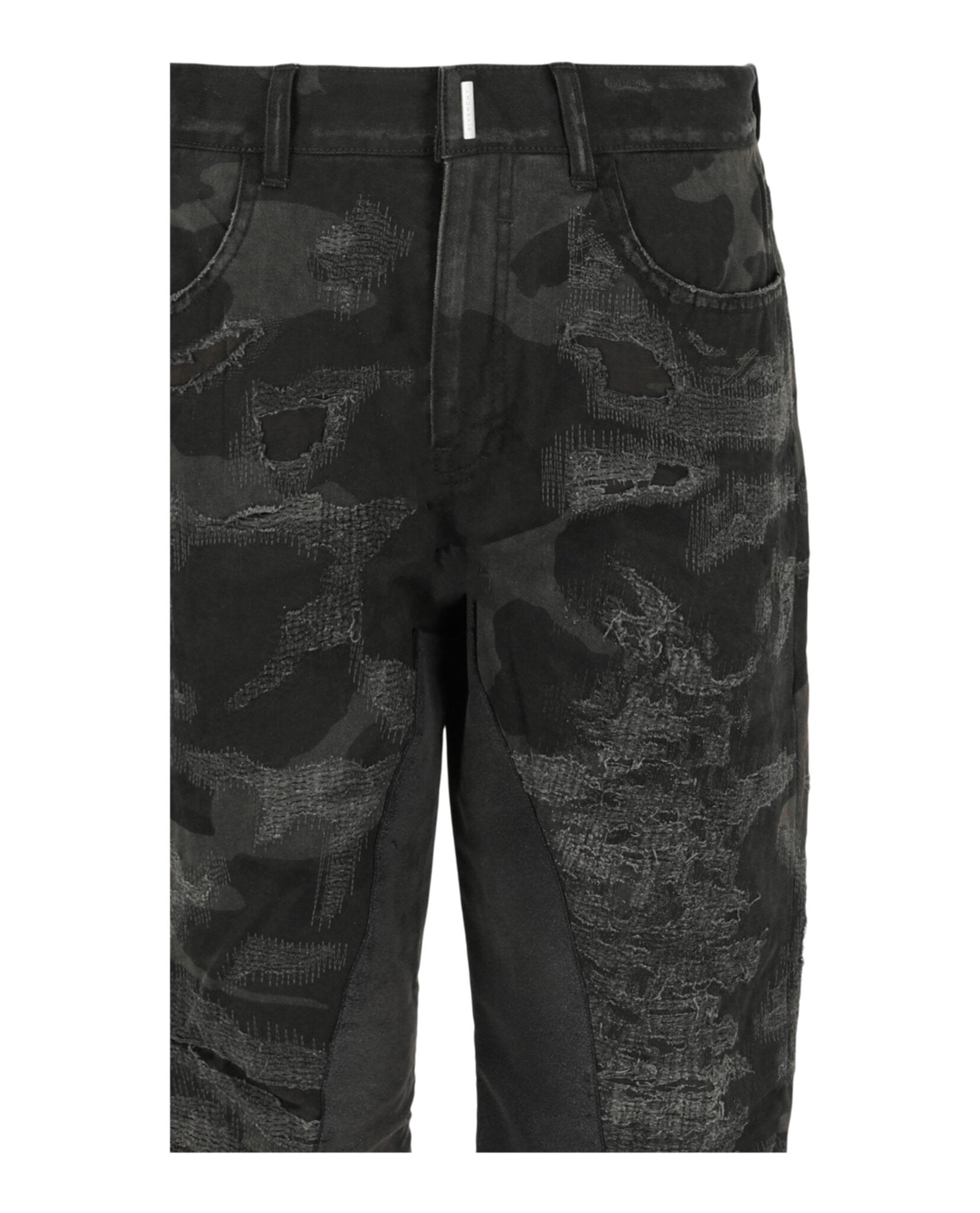 Givenchy Mens Slim-Fit Distressed Jeans