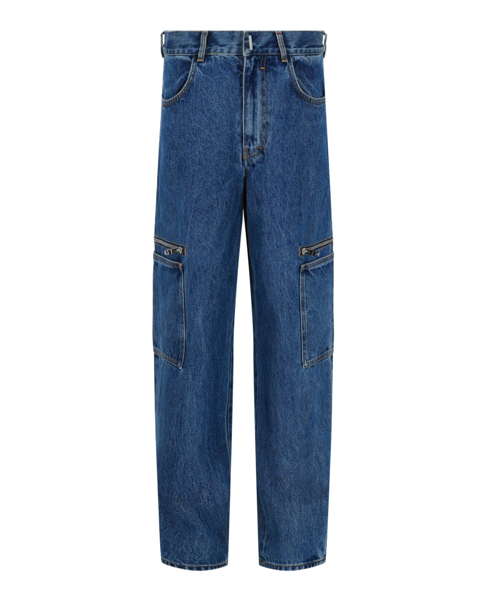 Givenchy Mens Loose-Fit Cargo Jeans