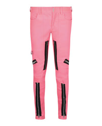 Givenchy Mens Exposed Zipper Skinny Leather Pants