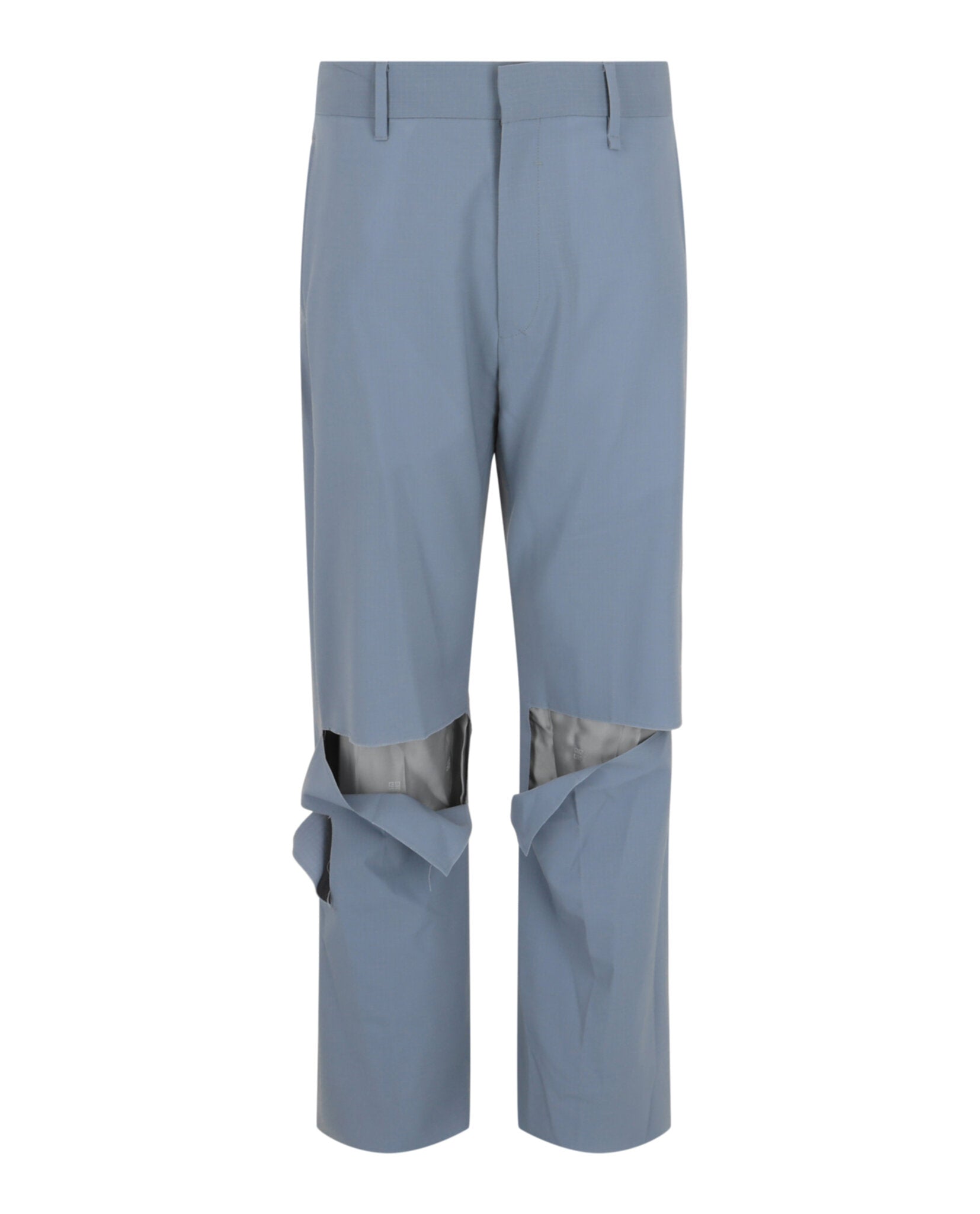 Givenchy Mens Destroyed Straight Fit Pants