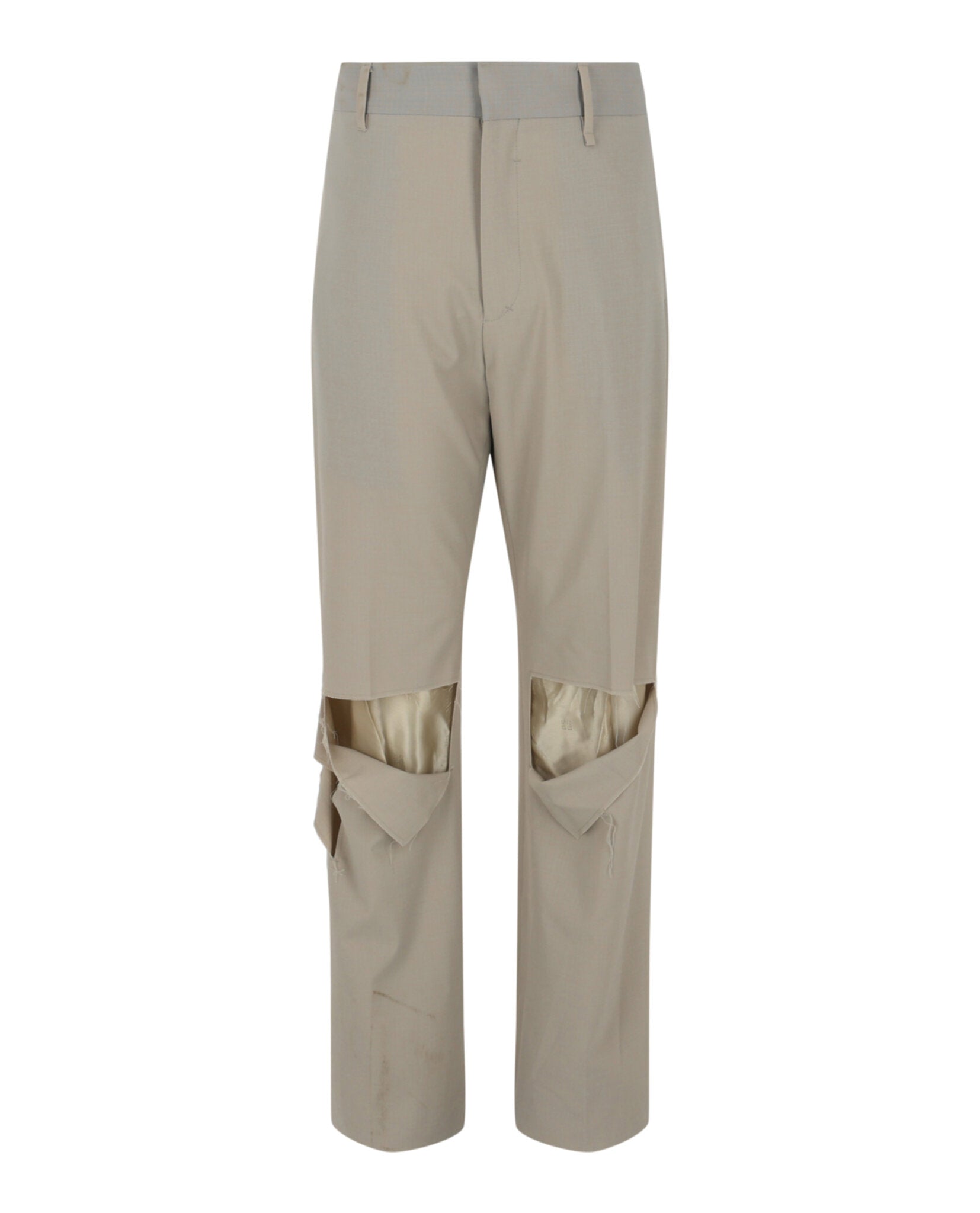 Givenchy Mens Destroyed Straight Fit Pants