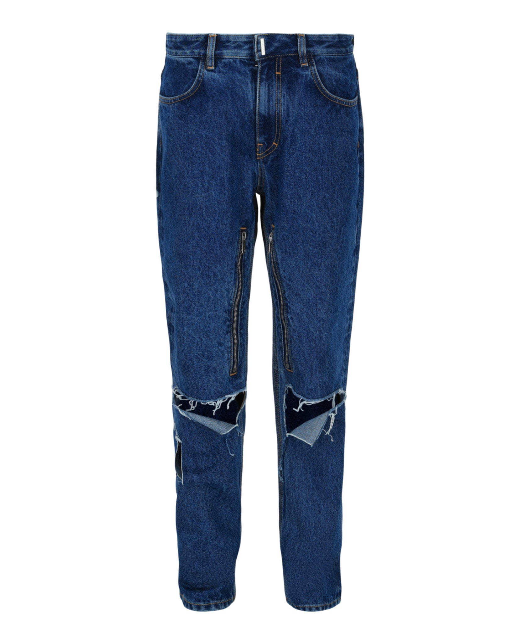 Givenchy Mens Distressed Straight Fit Jeans