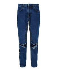 Givenchy Mens Distressed Straight Fit Jeans
