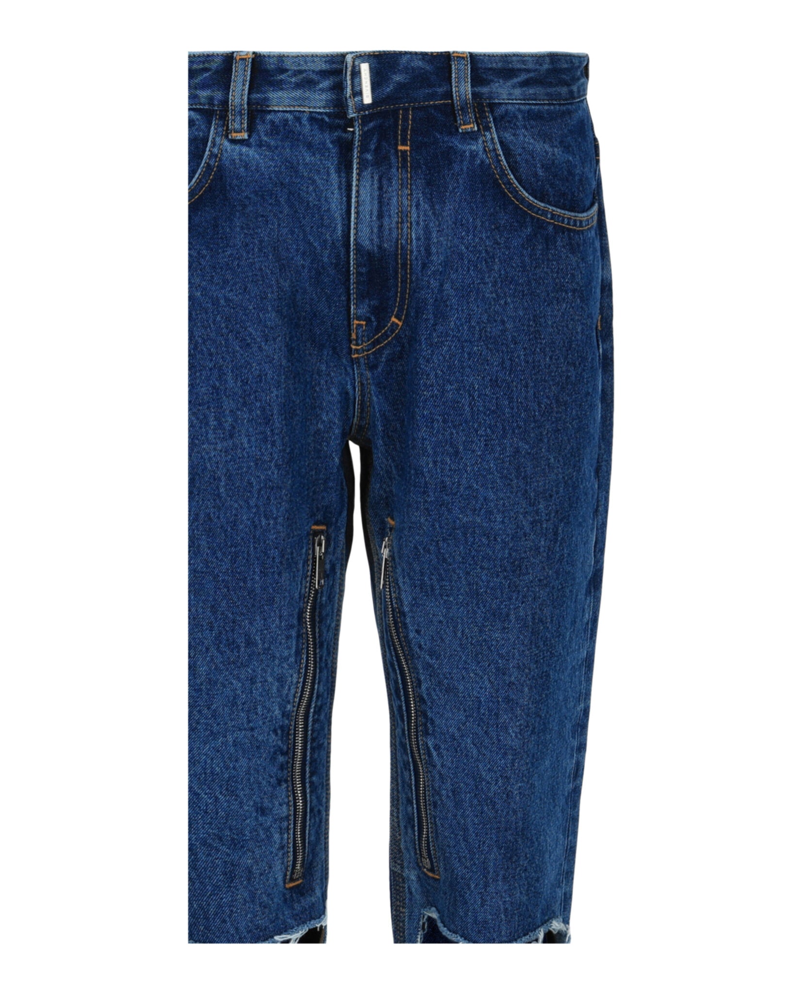 Givenchy Mens Distressed Straight Fit Jeans