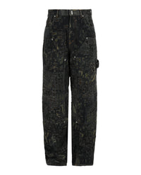 Givenchy Mens Destroyed Carpenter Denim Pants