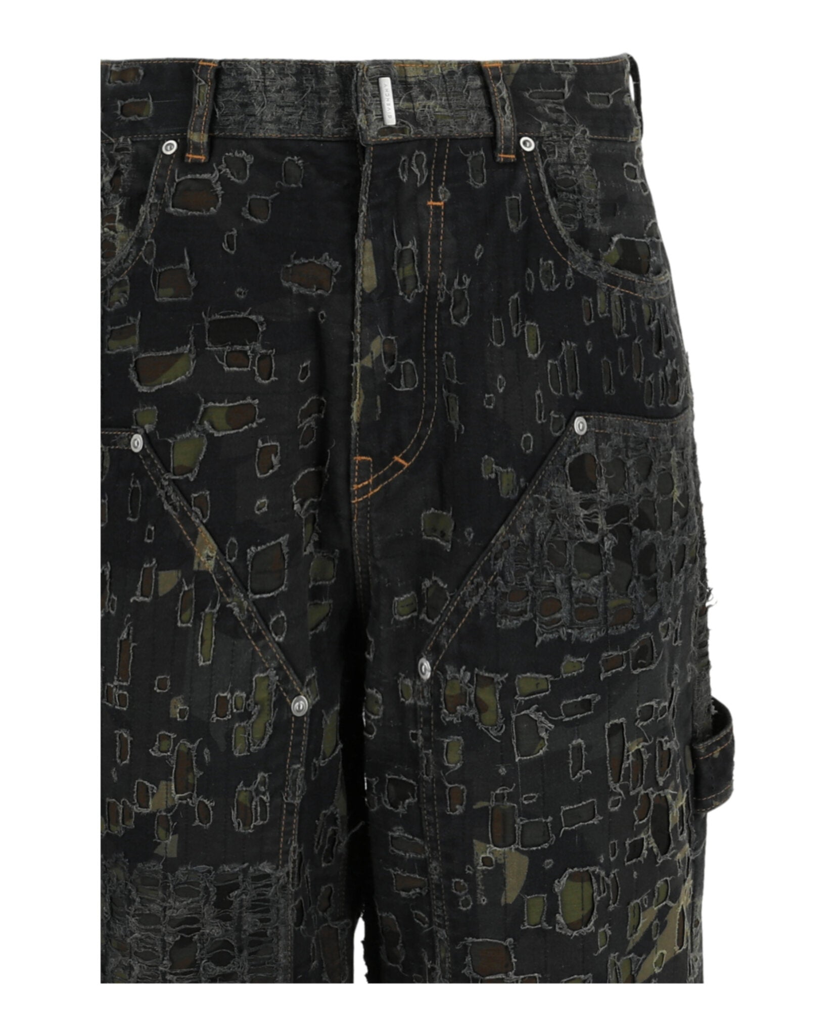 Givenchy Mens Destroyed Carpenter Denim Pants – Bluefly