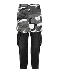 Givenchy Mens Cargo Pants With Camo Skirt
