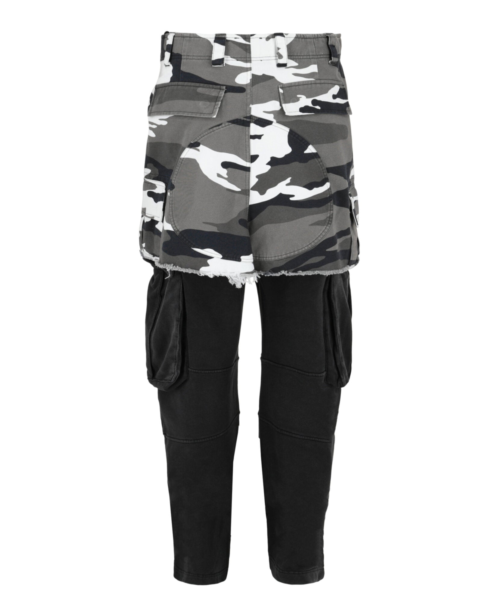 Givenchy Mens Cargo Pants With Camo Skirt