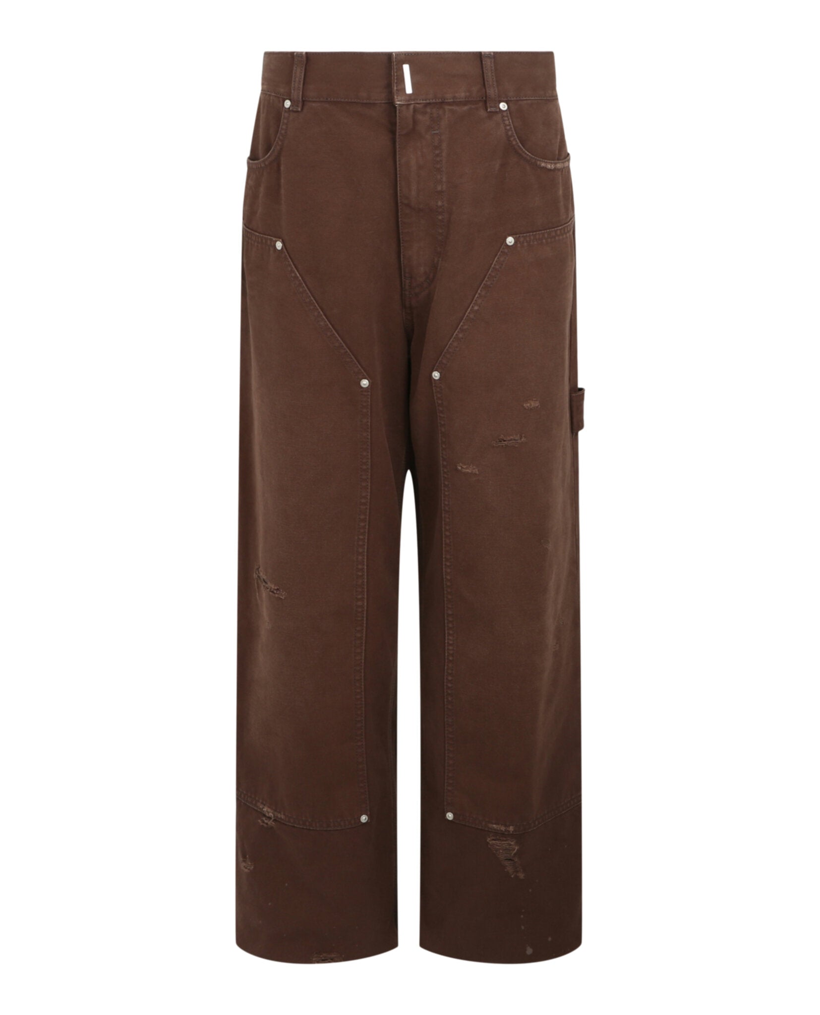 Givenchy Givenchy Mens Carpenter Pants in Destroyed Cotton