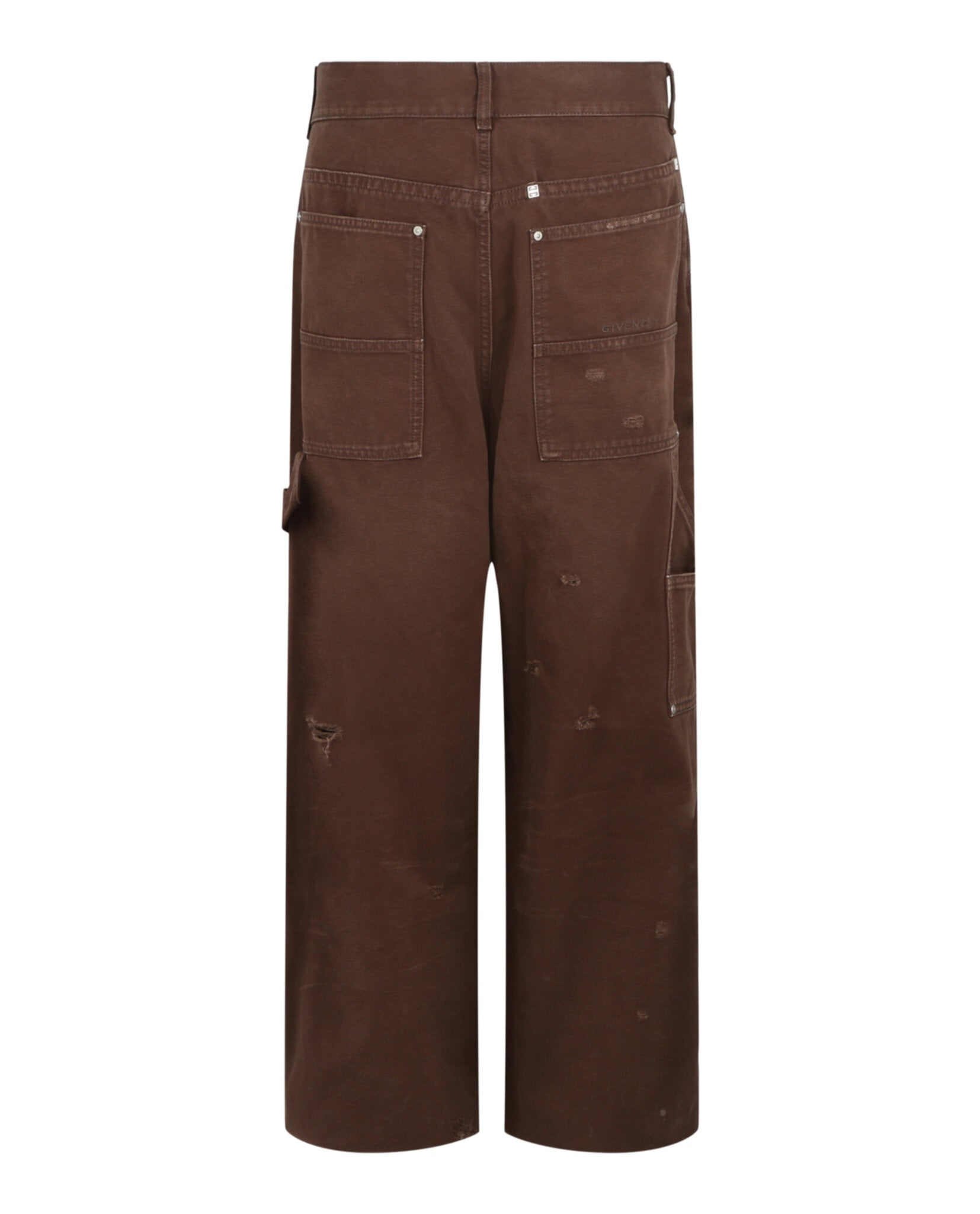 Givenchy Givenchy Mens Carpenter Pants in Destroyed Cotton