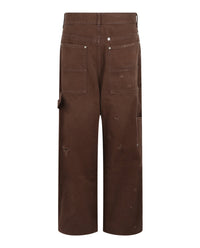 Givenchy Givenchy Mens Carpenter Pants in Destroyed Cotton