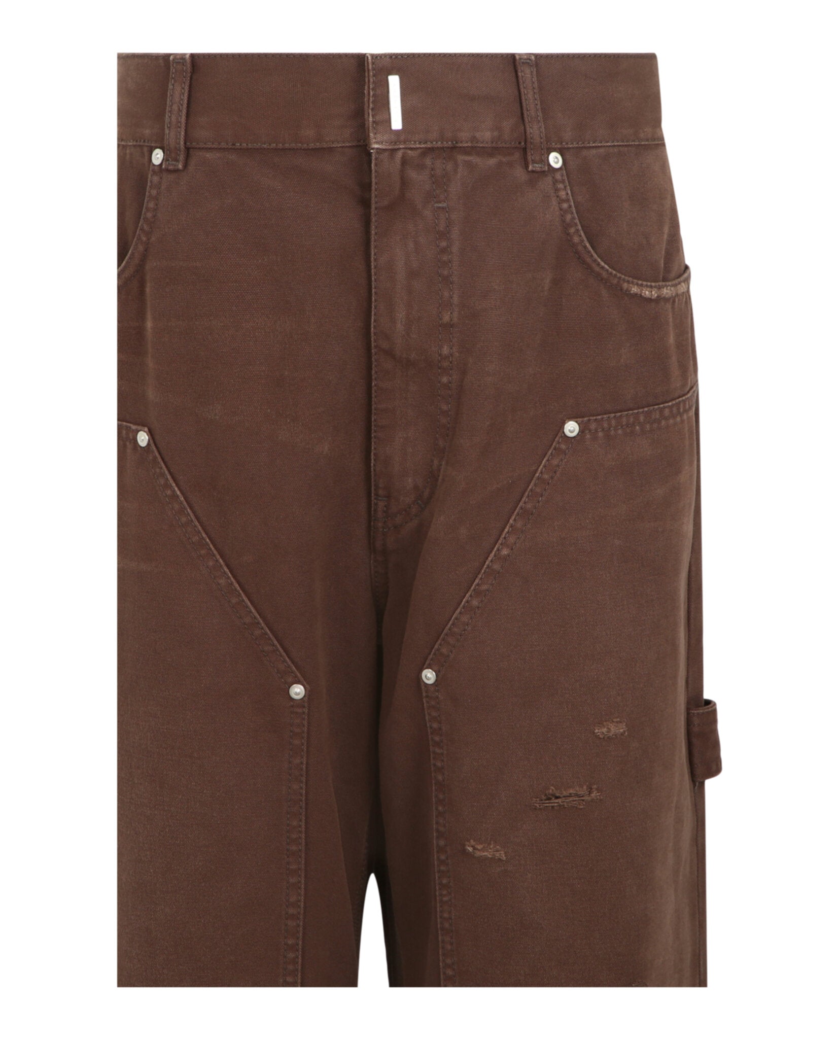 Givenchy Givenchy Mens Carpenter Pants in Destroyed Cotton