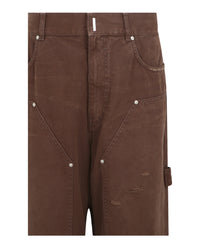 Givenchy Givenchy Mens Carpenter Pants in Destroyed Cotton