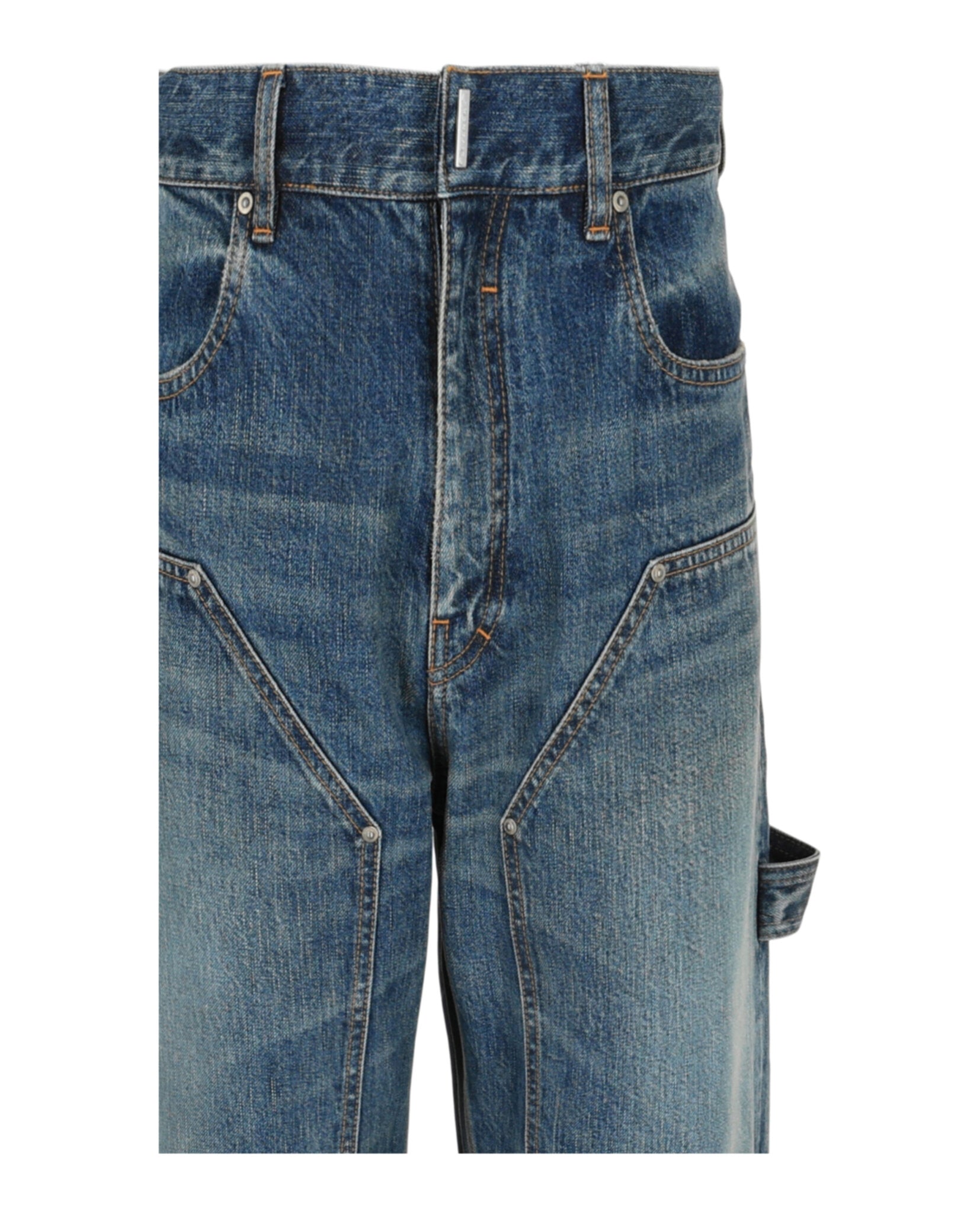 Givenchy Mens Faded Carpenter Jeans