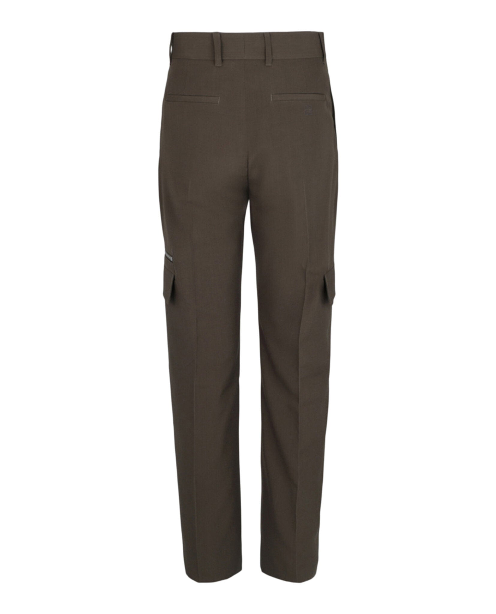 Givenchy Mens Tailored Wool Pants With Pocket Details