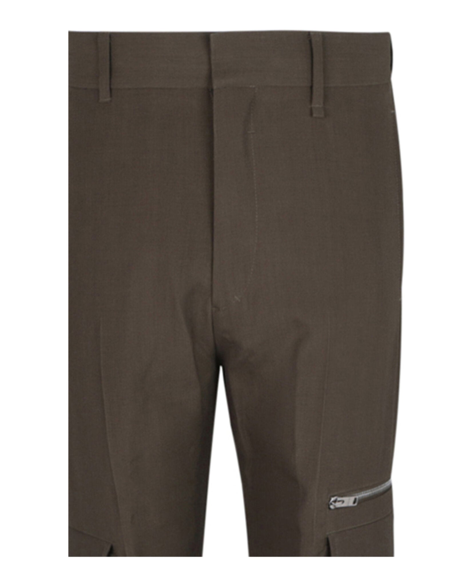 Givenchy Mens Tailored Wool Pants With Pocket Details