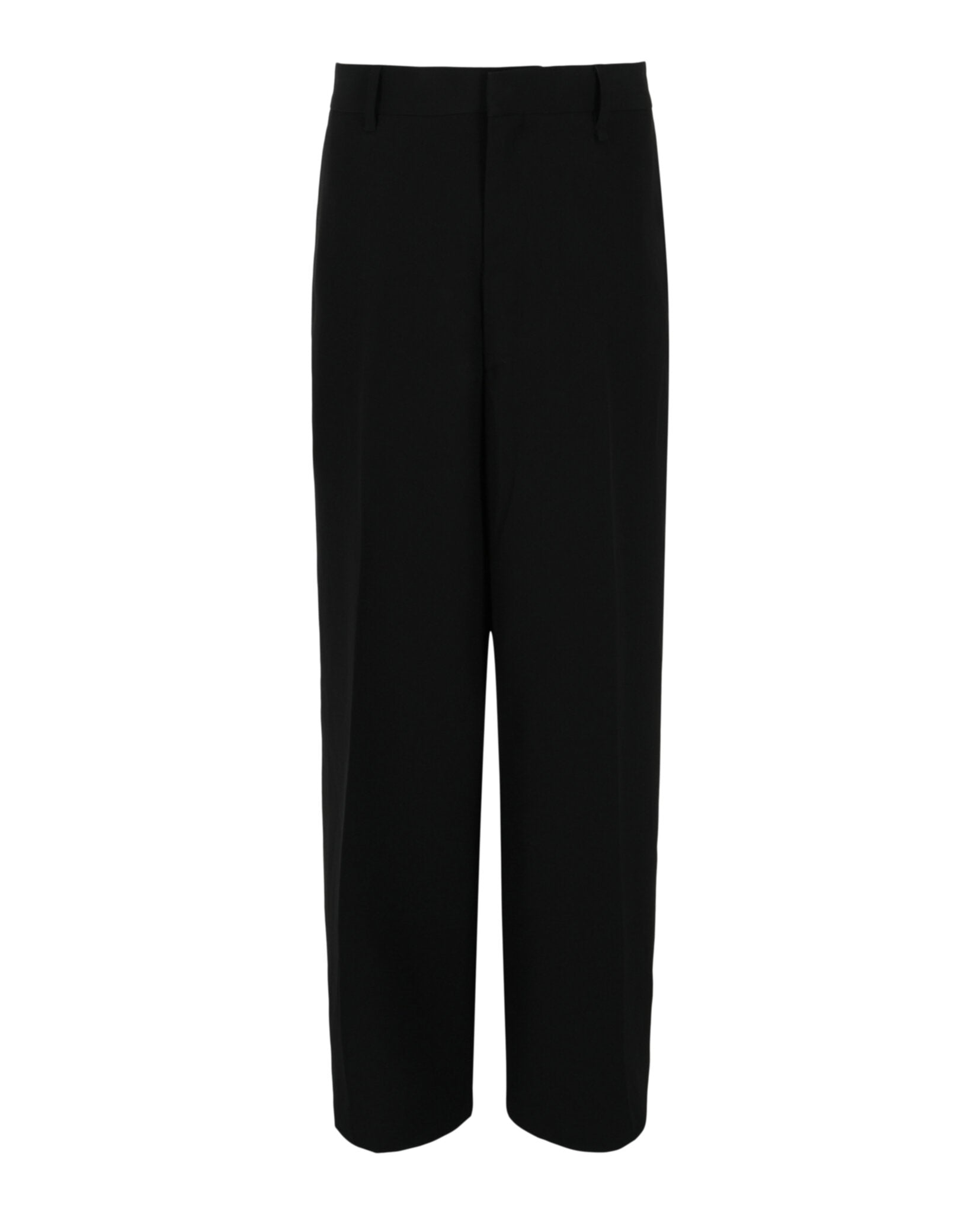 Givenchy Givenchy Mens Extra Wide-Leg Wool Trousers