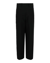 Givenchy Givenchy Mens Extra Wide-Leg Wool Trousers