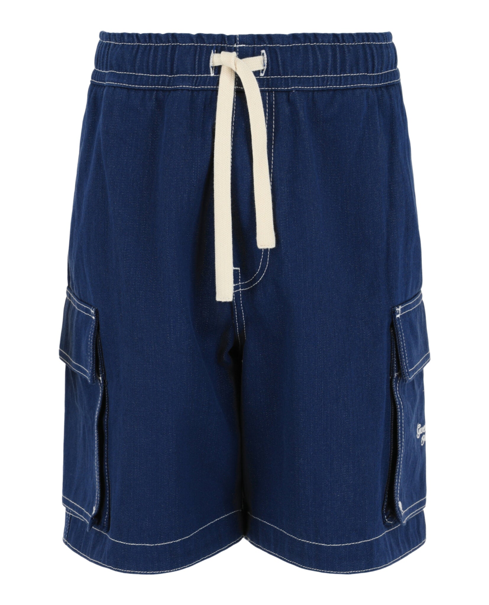 Givenchy Givenchy Mens Contrast Stitching Denim Boardshorts