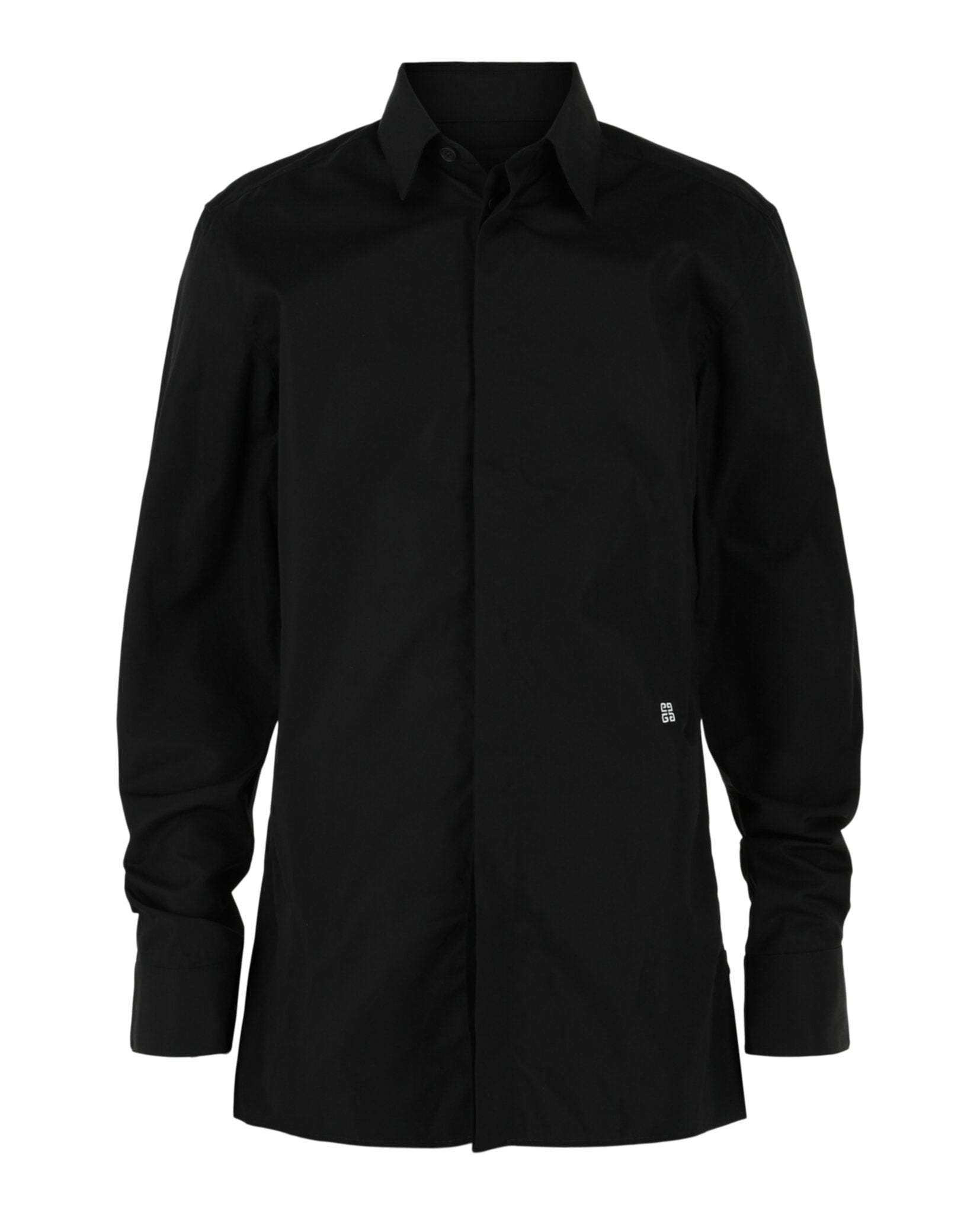 Givenchy Givenchy Mens 4G Embroidered Long Sleeve Dress Shirt