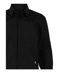 Givenchy Givenchy Mens 4G Embroidered Long Sleeve Dress Shirt
