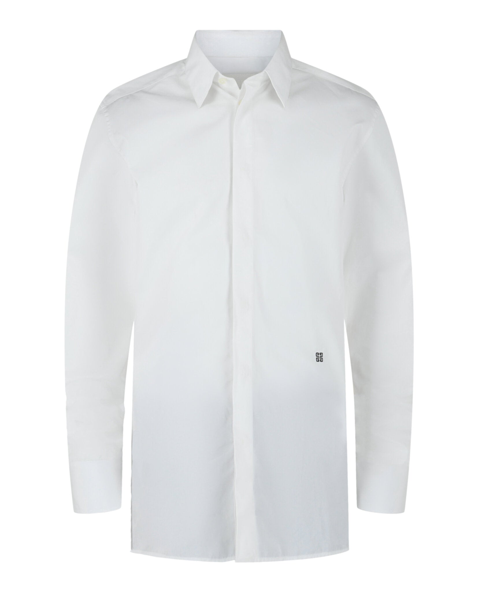 Givenchy Givenchy Mens 4G Embroidered Long Sleeve Dress Shirt